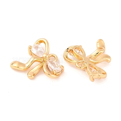 Brass Micro Pave Cubic Zirconia Charms&nbsp;KK-S389-03G-04