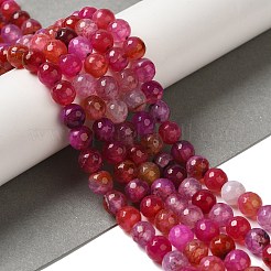 Dyed & Heated Natural Dragon Veins Agate Beads Strands&nbsp;G-P539-A01-22