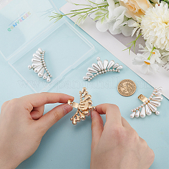 4Pcs 2 Colors Plastic Imitation Pearl Shoe Decoration&nbsp;FIND-GO0002-25