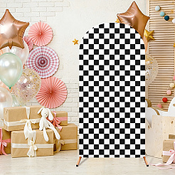 Tartan Pattern Polyester Wedding Arch Cover&nbsp;DIY-WH0750-335A