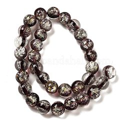 Handmade Dichroic Foil Glass Beads Strands&nbsp;DICH-U001-10D