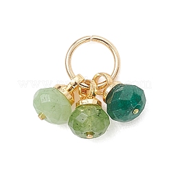 5Pcs 5 Colors Dyed Natural Malaysia Jade Pendants&nbsp;PALLOY-JF05176-01