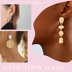 48Pcs 4 Colors 304 Stainless Steel Stud Earring Findings&nbsp;STAS-ME0001-30