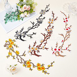8Pcs 4 Colors Polyester Clothing Patches&nbsp;PATC-GF0001-86B