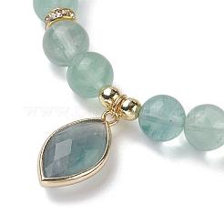 Natural Fluorite Stretch Bracelets&nbsp;BJEW-JB10092-01