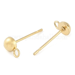 Ion Plating(IP) 304 Stainless Steel Stud Earring Findings&nbsp;STAS-P366-95B-G
