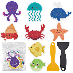 2Sets 20Pcs Sea Animal PVEA Bathtub Non-Slip Stickers&nbsp;AJEW-CN0004-08