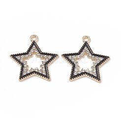 Alloy Rhinestone Pendants&nbsp;X-FIND-C019-49KCG-03