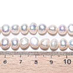 Natural Cultured Freshwater Pearl Beads Strands&nbsp;PEAR-N014-06F-01