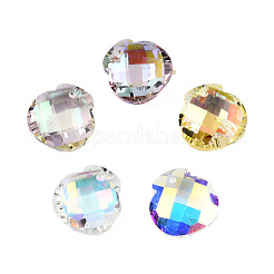 72Pcs Electroplated Transparent Glass Charms&nbsp;EGLA-N006-073