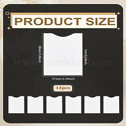 14Pcs Aluminium with Plastic ID Card Holder&nbsp;AJEW-LP0007-94