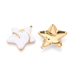 304 Stainless Steel & Enamel Pendants&nbsp;STAS-T073-61A-G
