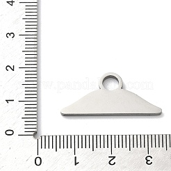 304 Stainless Steel Pendants&nbsp;STAS-P433-12B-P