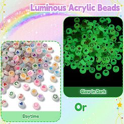 Luminous Acrylic Beads&nbsp;MACR-YW0002-96