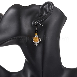 Glass Seed Beaded Dangle Earrings&nbsp;EJEW-MZ00703-01