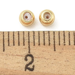 Rack Plating Brass Silicone Spacer Beads&nbsp;FIND-T071-02G-A01-RS