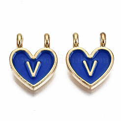 Alloy Enamel Charms&nbsp;X-ENAM-T012-02V-RS