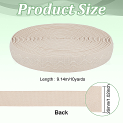 10 Yards Flat Polyester Elastic Cord/Band&nbsp;EC-WH0006-16A