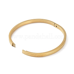 3Pcs 3 Color 304 Stainless Steel Textured Bangles Set&nbsp;BJEW-F464-04
