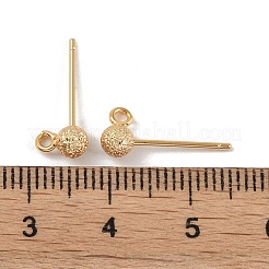 Brass Stud Earring Findings&nbsp;KK-R164-05A-G