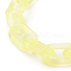 Transparent Acrylic Cable Chain Wristlet Straps&nbsp;HJEW-JM00665-01