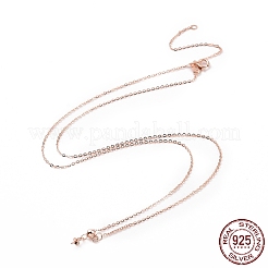 925 Sterling Silver Cable Chains Necklace Making&nbsp;STER-I021-06RG