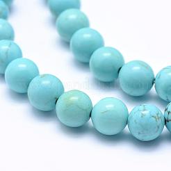 Natural Magnesite Beads Strands&nbsp;TURQ-G148-07-8mm