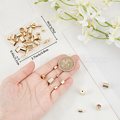 64Pcs 4 Size Brass Cord Ends&nbsp;KK-BBC0010-94