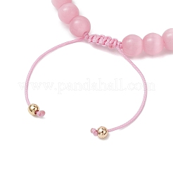 2Pcs Cat Eye Beads Braided Bead Bracelets for Mother and Child&nbsp;BJEW-TA00619
