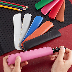 10Pcs 10 Colors PU Leather Pen Case&nbsp;AJEW-CA0002-25