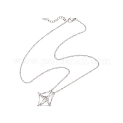 304 Stainless Steel Empty macrame Pouch Pendant Singapore Chain Necklaces&nbsp;NJEW-JN05285-01