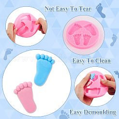 2Pcs 2 Styles Hand & Foot DIY Silicone Molds&nbsp;DIY-TA0010-08
