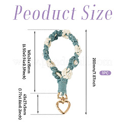 Cotton Braided Flower Pendant Decorations&nbsp;AJEW-TAC0030-032G-10