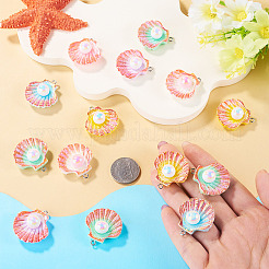 24Pcs 6 Colors Opaque Resin Pendants&nbsp;RESI-TA0005-51