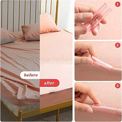 36Pcs 3 Colors Transparent ABS Plastic Bed Sheet Grippers&nbsp;KY-CA0001-36