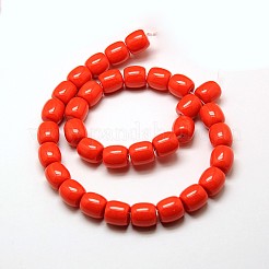 Imitation Amber Resin Drum Beads Strands for Buddhist Jewelry Making&nbsp;RESI-A009D-12mm
