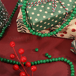 Christmas Wood Round Beads Hangiing Ornaments&nbsp;HJEW-CA00084