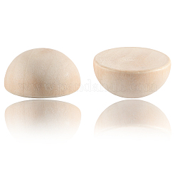 100Pcs Unfinished Natural Wood Cabochons&nbsp;WOOD-SP0001-54