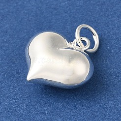 925 Sterling Silver Heart Charms with Jump Rings&nbsp;FIND-U013-05S-01