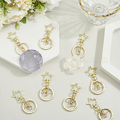 18Pcs Alloy Swivel Keychain Clasps&nbsp;KEYC-SP0001-48A-G