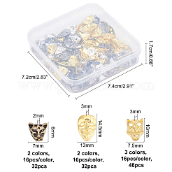 112 Pcs Alloy Cabochons&nbsp;MRMJ-OC0001-57