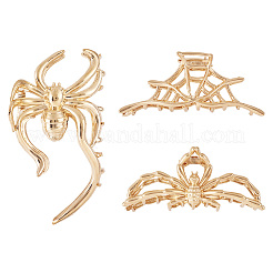 3Pcs 3 Style Halloween Alloy Claw Hair Clips for Women Girls&nbsp;AJEW-TA0001-91