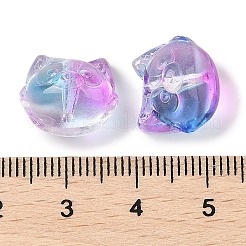 Transparent Spray Paint Glass Beads&nbsp;GLAA-Z011-09