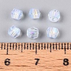 Transparent Spray Painted Glass Beads&nbsp;X1-EGLA-N018-4mm-05