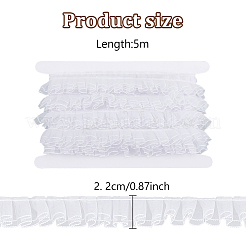 5M Polyester Pleated Lace Trim Ribbon&nbsp;OCOR-HY0001-32