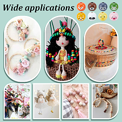 80Pcs 8 Styles Animal Themes Printed Wood European Beads&nbsp;WOOD-PH0003-22