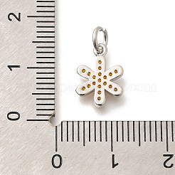 Brass Micro Pave Orange Cubic Zirconia Pendants&nbsp;KK-L225-016P