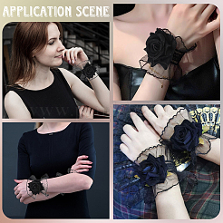 Polyester Wrist Corsage&nbsp;AJEW-WH20020-259