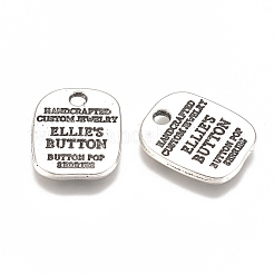 Alloy Quote Charms&nbsp;X-PALLOY-F260-02AS