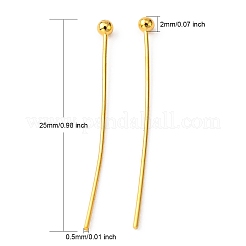 Brass Ball Head Pins&nbsp;KK-R020-06G
